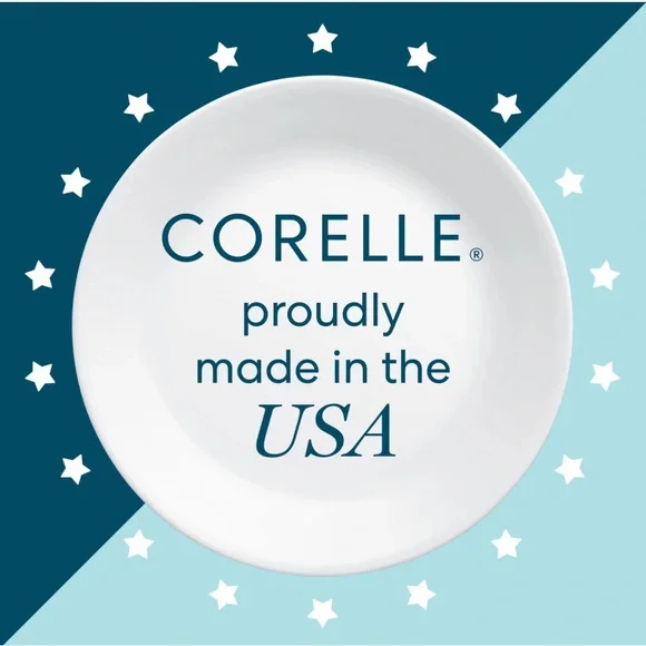 Corelle- New Set of 16 Corelle Winter White Frost, Divided Plates Lunch & Dinner - Picture 10 of 10